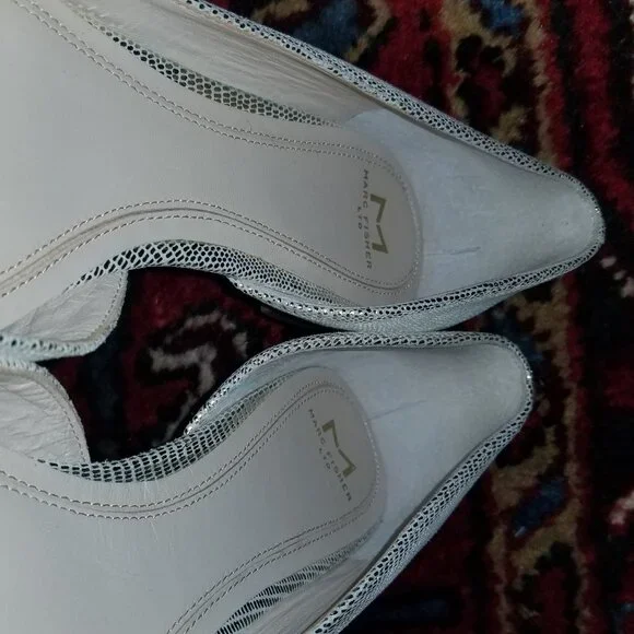 Marc Fisher LTD. Sunny 5 Slip On Leather d'Orsay Flats  Metallic Gold 7.5 M - Picture 14 of 14